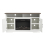 Living And Home Recessed Electric Fireplace TV Stand with Timer and Remote 4