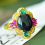 Natural Hetian Jade Rings With Zircon Ruby Emerald Chinese Nephrite Ring Adjustable 6