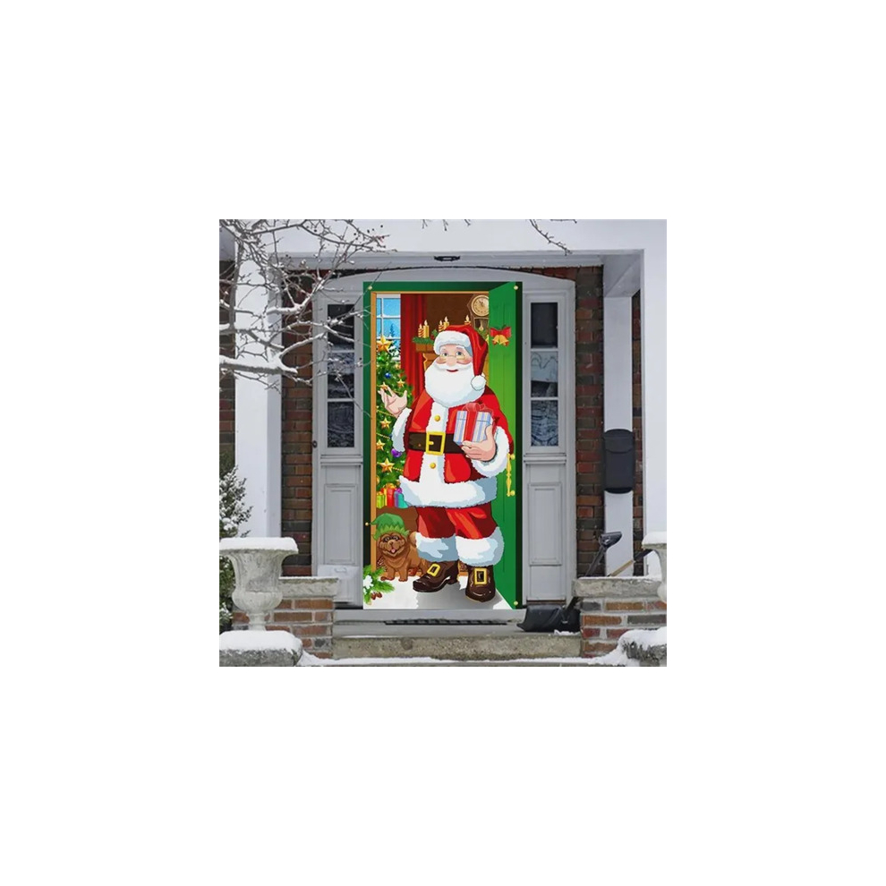 Christmas Background Decorations Door Background Cloth-image-OPC-PCVVR7Y-NEW