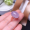 Natural Pink chalcedony ring, color, emerald beautiful, 925 silver, finger ring size support customization 6