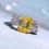 925 silver womens diamond rectangular emerald cutting ring ring rectangular car flat 7 * 9mm 4
