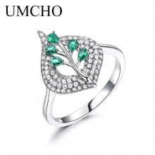 S925 Sterling Silver Rings for Women Ring Emerald Gemstone Romantic Gift Engagement Jewelry