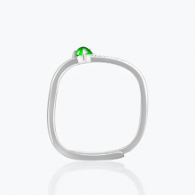 Burmese Jade Rings Gemstone Jewelry Jadeite 925 Silver Charm Green Stone Charms Vintage Natural Gift Accessories Emerald Women