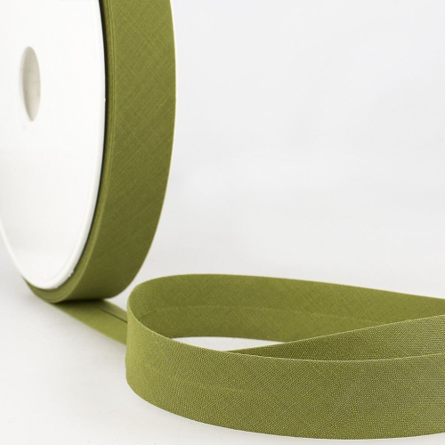 Stephanoise 20mm Polycotton Bias Binding Tape Olive - per metre