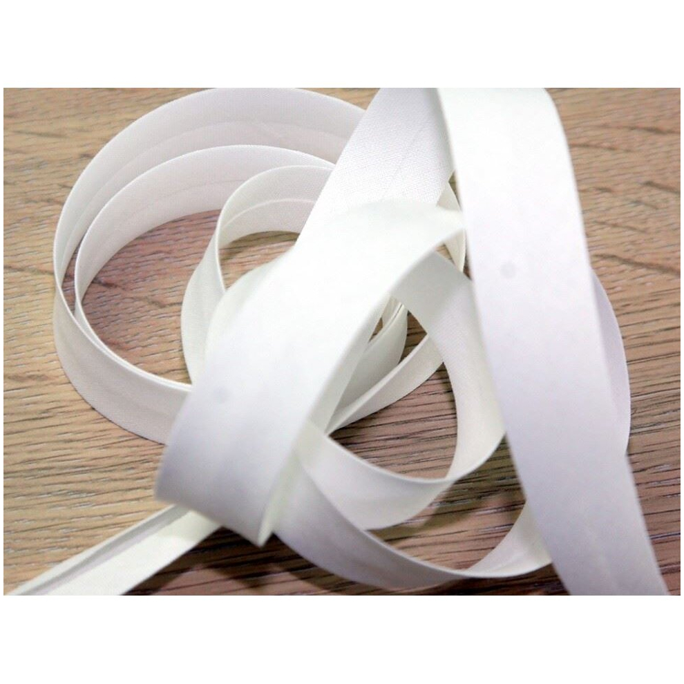 Prym 20mm Cotton Bias Binding Tape White - per metre