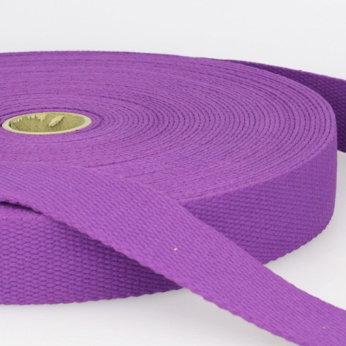 Stephanoise 40mm Cotton Webbing Plum - per metre