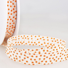 Stephanoise 20mm Stars Bias Binding Tape Orange - per metre
