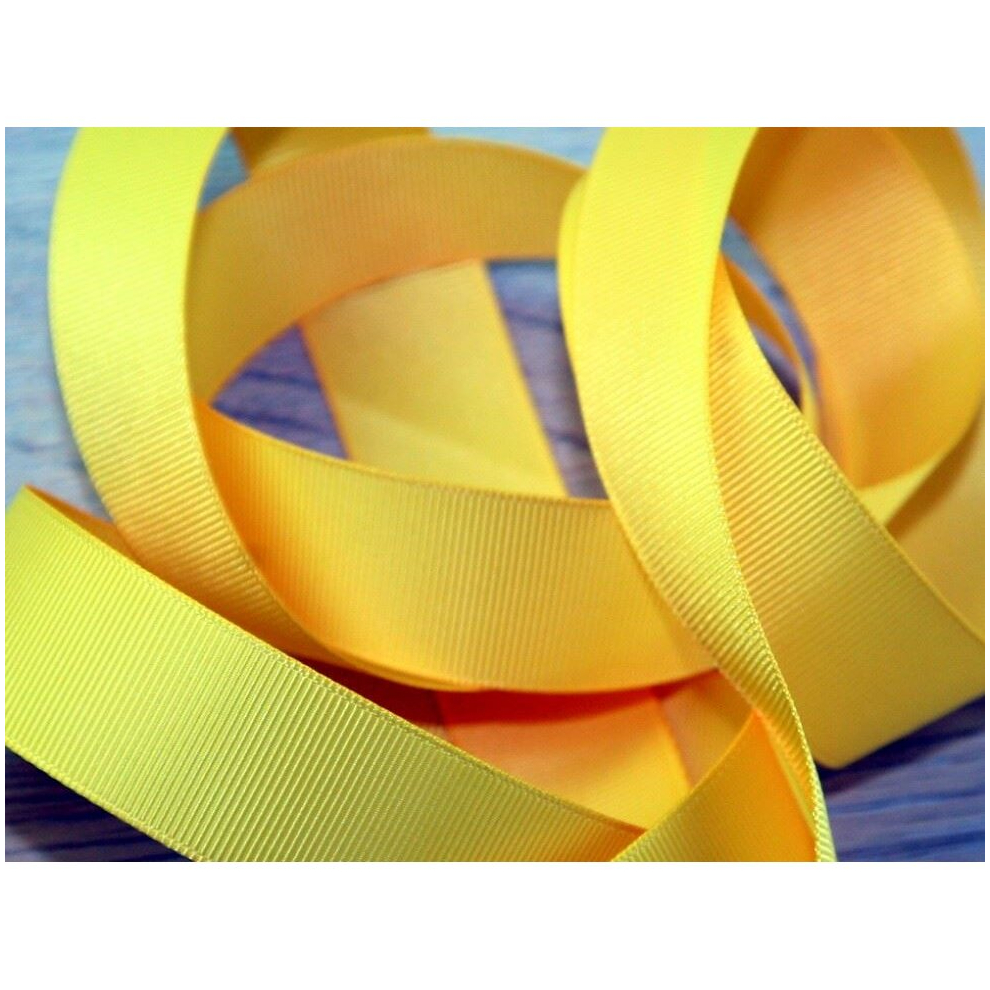 Prym 38mm Ribbed Polyester Tape Yellow - per metre
