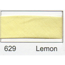 Essential Trimmings 12mm Polycotton Bias Binding Tape Lemon - per pack