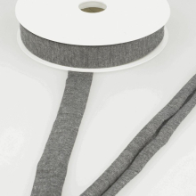 Stephanoise 20mm Viscose Jersey Bias Binding Tape Mid Grey - per metre