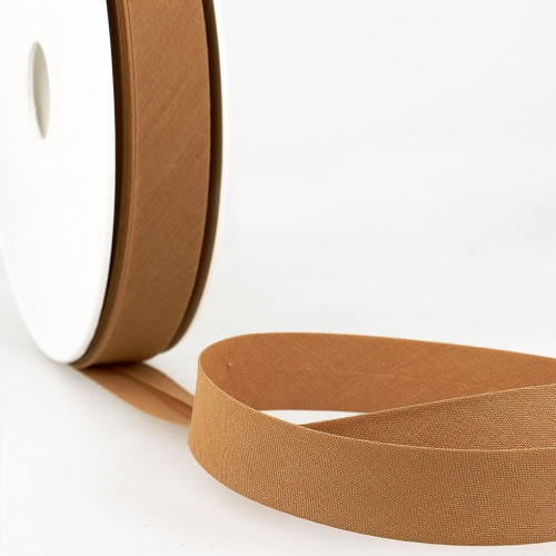 Stephanoise 20mm Polycotton Bias Binding Tape Tan - per metre