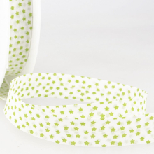 Stephanoise 20mm Stars Bias Binding Tape Anise Green - per metre