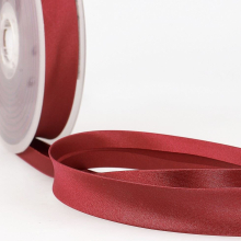 Stephanoise 20mm Satin Bias Binding Tape Burgundy - per metre