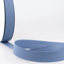 Stephanoise 27mm Polycotton Bias Binding Tape Blue Jeans - per metre