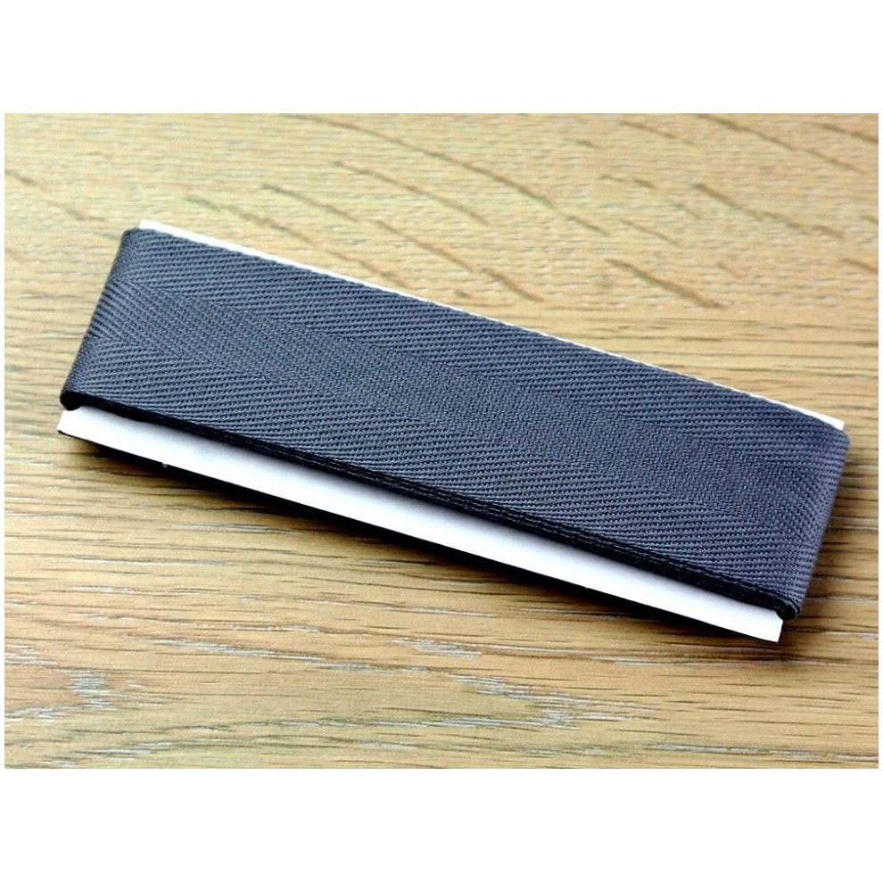 Prym 30mm Strong Cotton Herringbone Tape Grey - each