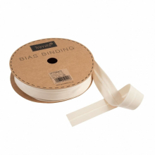 Essential Trimmings 25mm Polycotton Bias Binding Tape Fawn - per metre