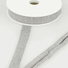 Stephanoise 20mm Viscose Jersey Bias Binding Tape Grey - per metre