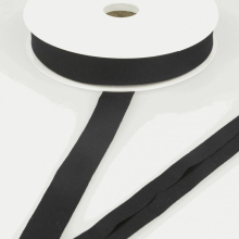 Stephanoise 20mm Viscose Jersey Bias Binding Tape Black - per metre