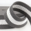 Stephanoise 40mm Two Tone Strap Webbing Grey White - per metre 1