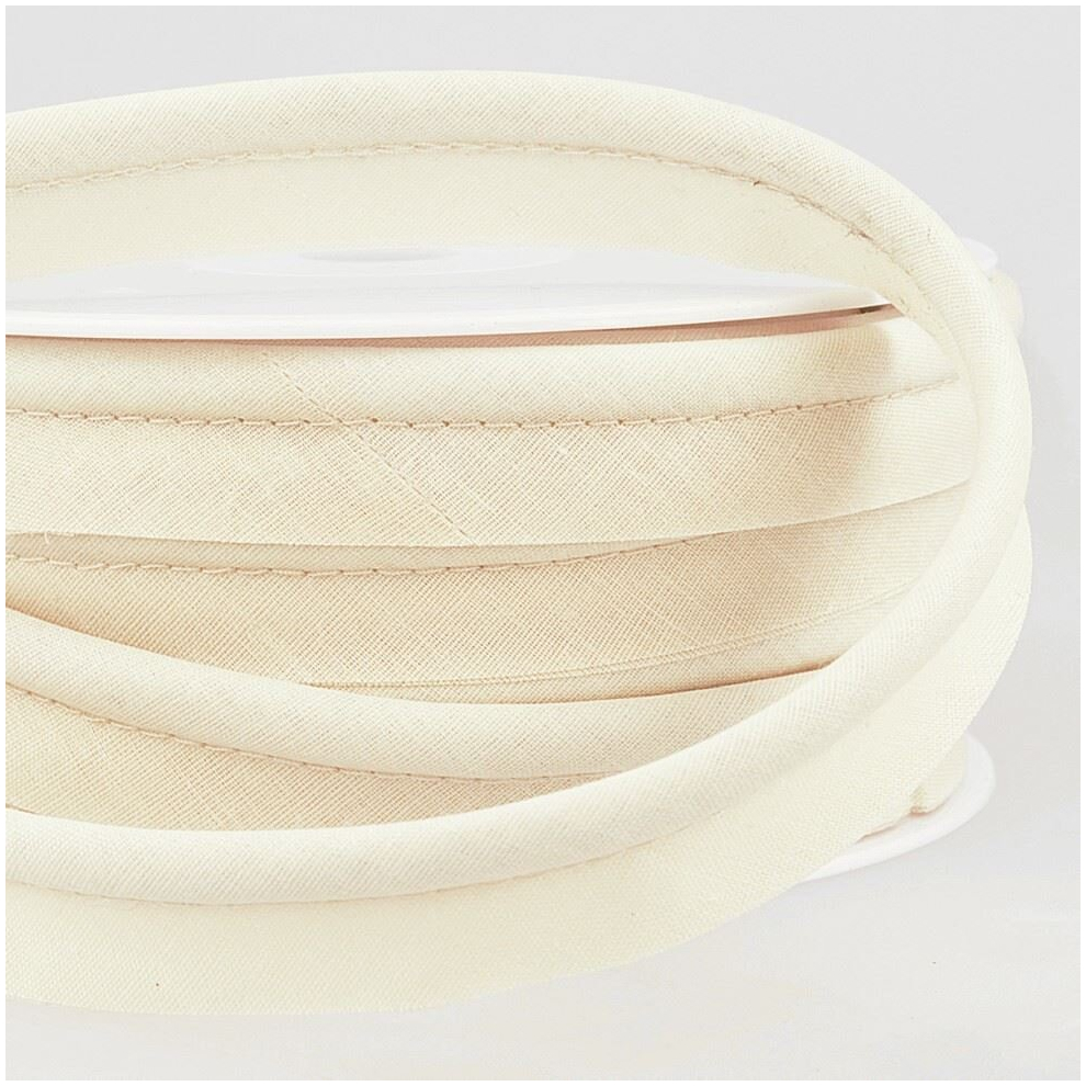 Stephanoise 5mm Flanged Piping Cord Dark Cream - per metre-image-OPC-PCVVY2X-NEW