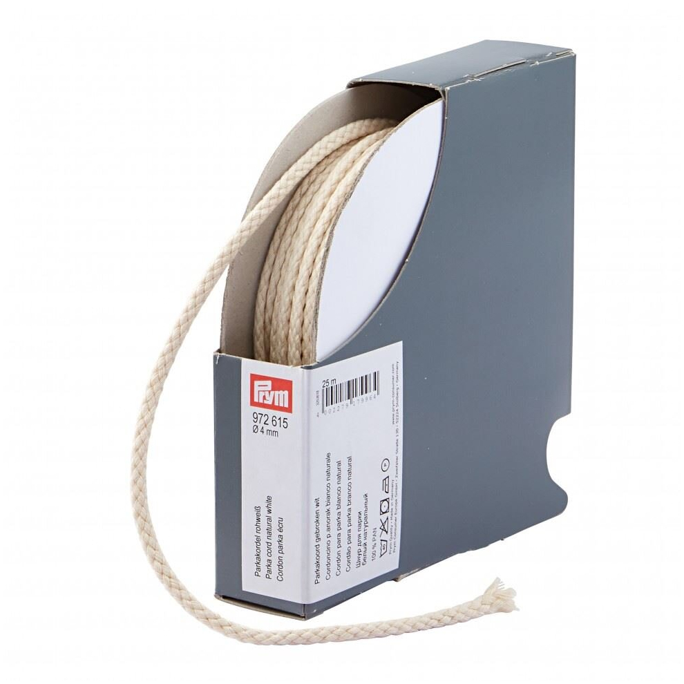 Prym 4Mm Parka Cord Ivory - Per Metre