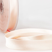 Stephanoise 20mm Satin Bias Binding Tape Orangy Pink - per metre