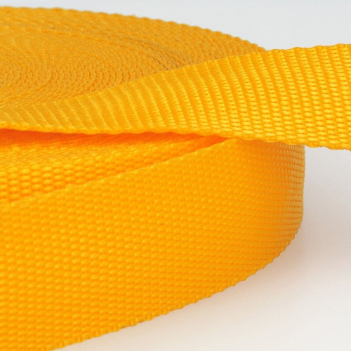 Stephanoise 50mm Polypropylene Webbing Golden Yellow - per metre