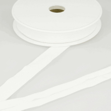 Stephanoise 20mm Viscose Jersey Bias Binding Tape White - per metre
