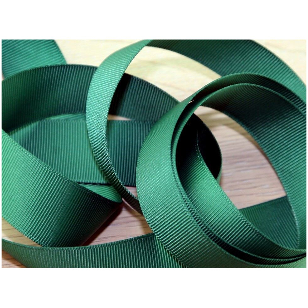Prym 16mm Ribbed Polyester Tape Green - per metre