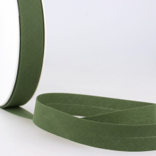 Stephanoise 27mm Polycotton Bias Binding Tape Dark Olive Green - per metre