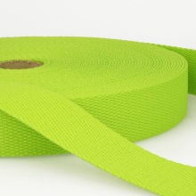 Stephanoise 25mm Cotton Webbing Green - per metre