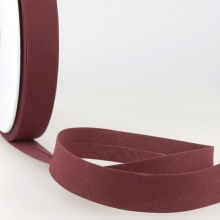 Stephanoise 50mm Polycotton Bias Binding Tape Dark Plum - per metre