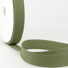 Stephanoise 20mm Polycotton Bias Binding Tape Olive Green - per metre