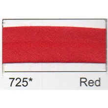 Essential Trimmings 25mm Polycotton Bias Binding Tape Red - per pack