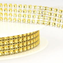 Stephanoise 30mm Sequin & Bead Trim Gold - per metre