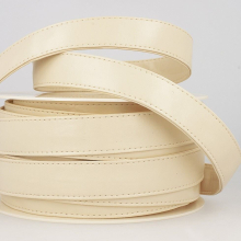 Stephanoise 25mm Faux Leather Webbing Ivory - per metre