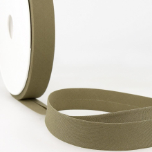Stephanoise 20mm Polycotton Bias Binding Tape Khaki Green - per metre
