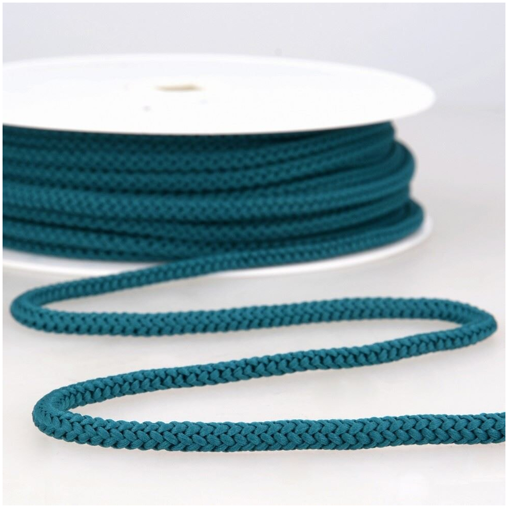 Stephanoise 4.5mm Round Knitted Cord Teal Blue - per metre