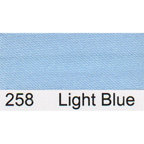 Essential Trimmings 15mm Satin Bias Binding Tape Light Blue - per pack