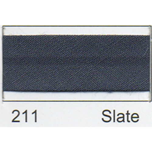 Essential Trimmings 25mm Polycotton Bias Binding Tape Slate Grey - per pack