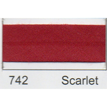 Essential Trimmings 25mm Polycotton Bias Binding Tape Scarlet - per pack