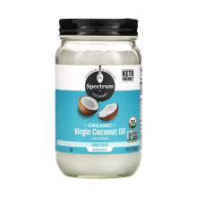 Spectrum Culinary, Organiczna Wcześniowa Olej Kokosowy, Nieprzetworzony, 14 fl oz (414 ml)