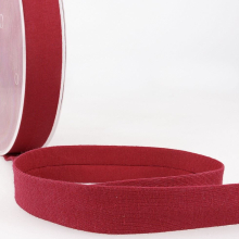 Stephanoise 20mm Cotton Jersey Bias Binding Tape Wine - per metre