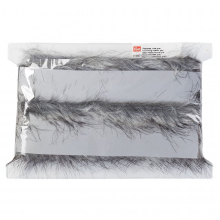 Prym 10mm Faux Fur Trim Grey - per metre
