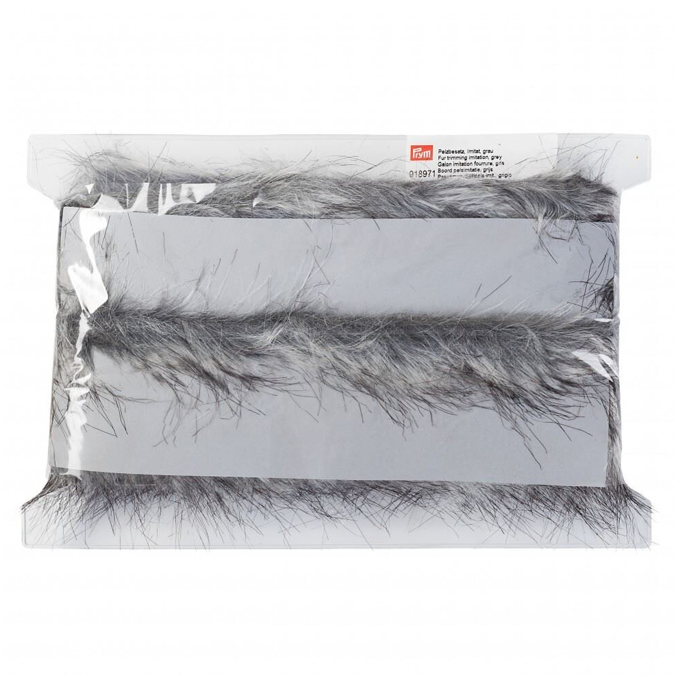 Prym 10Mm Faux Fur Trim Grey - Per Metre