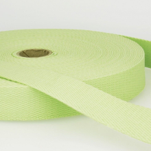 Stephanoise 25mm Cotton Webbing Light Green - per metre