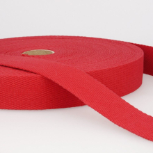 Stephanoise 30mm Cotton Webbing Red - per metre