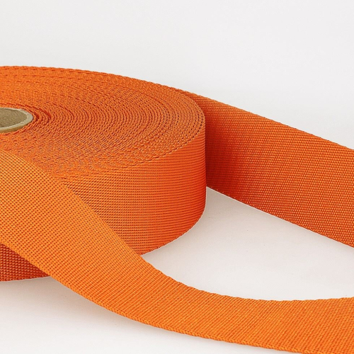 Stephanoise 35mm Shoulder Webbing Orange - per metre