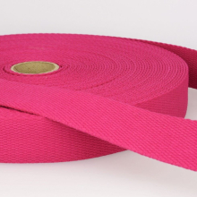 Stephanoise 25mm Cotton Webbing Fuchsia Pink - per metre