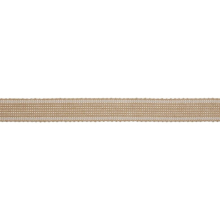 Minerva 17mm Striped Webbing Tape Tan - per metre